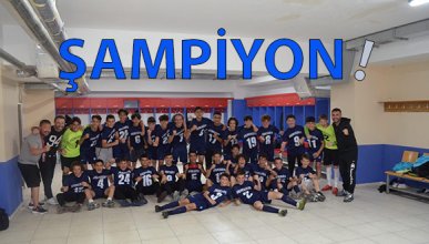 U-14’ler lig bitmeden şampiyon oldu! 